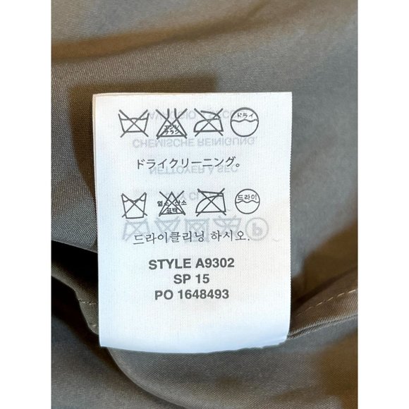 J. Crew Women 100% Silk Serena Mini Skater Dress Rufell Neck Backless Gray 6P - Picture 8 of 9